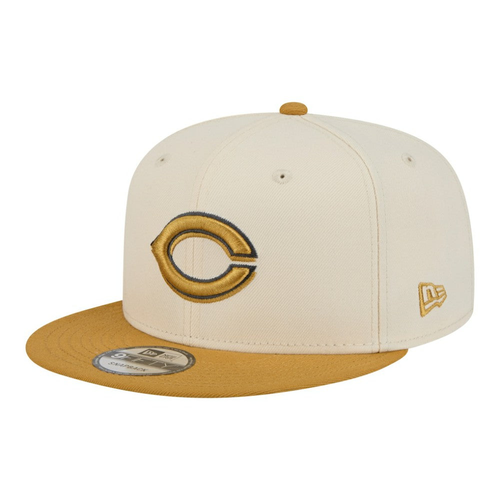 Cincinnati Reds 2-Tone Color Pack 9FIFTY Snapback Hat - Light Beige/Khaki | New Era
