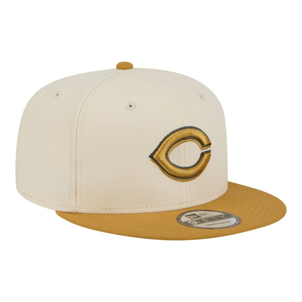 Cincinnati Reds 2-Tone Color Pack 9FIFTY Snapback Hat - Light Beige/Khaki | New Era