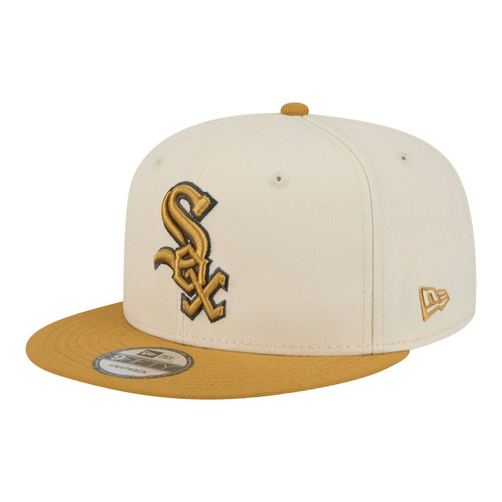 Chicago White Sox 2-Tone Color Pack 9FIFTY Snapback Hat - Light Beige/Khaki | New Era