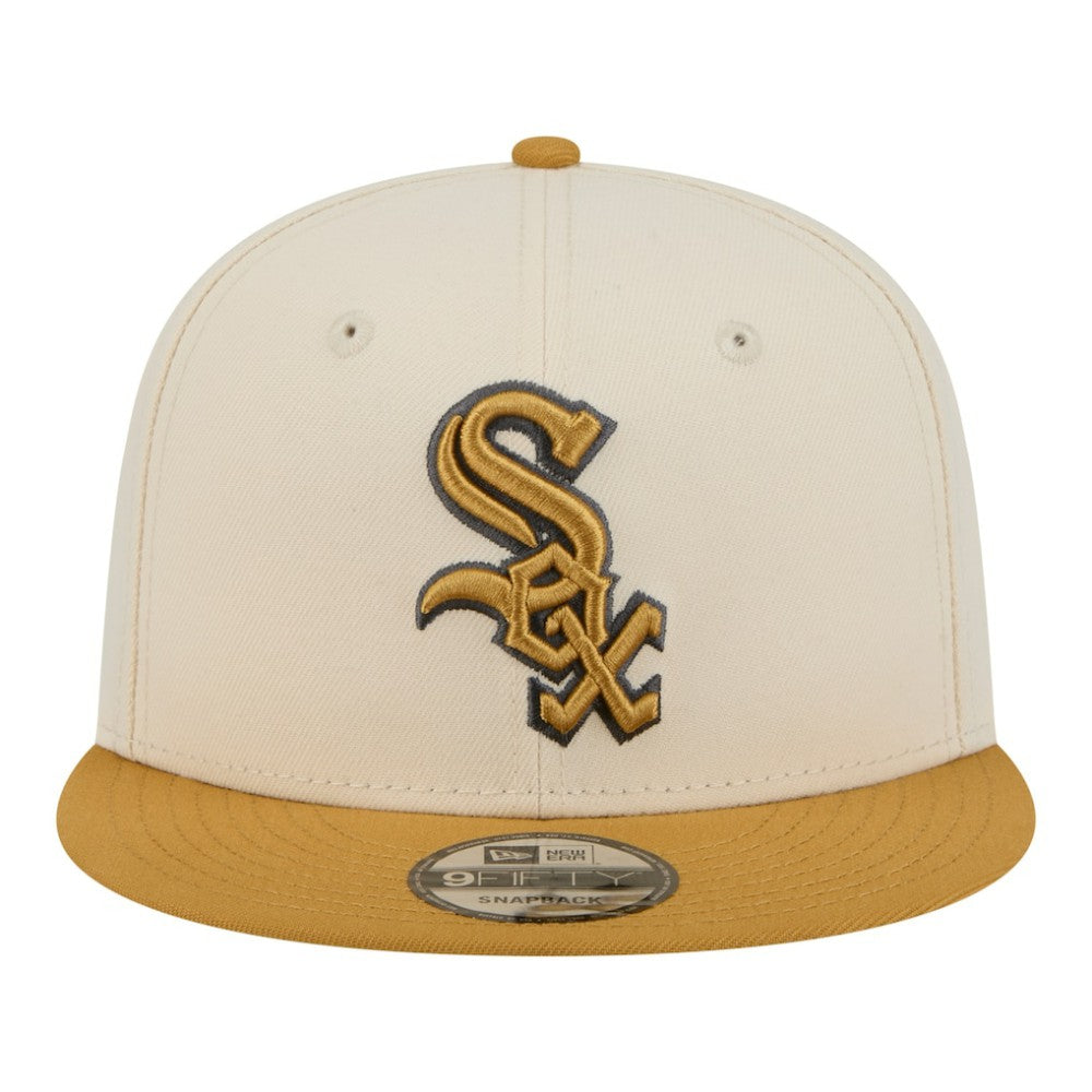 Chicago White Sox 2-Tone Color Pack 9FIFTY Snapback Hat - Light Beige/Khaki | New Era