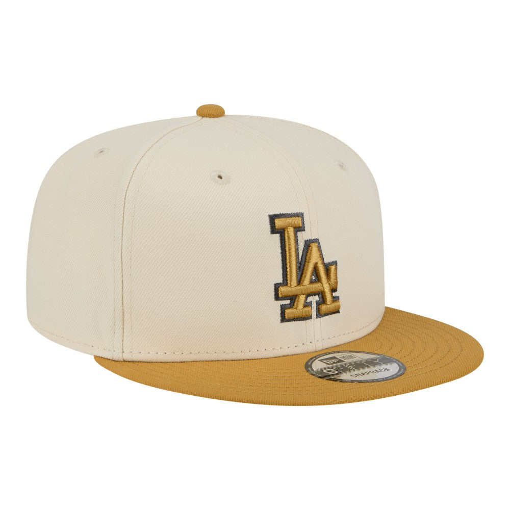 Los Angeles Dodgers 2-Tone Color Pack 9FIFTY Snapback Hat - Light Beige/Khaki | New Era