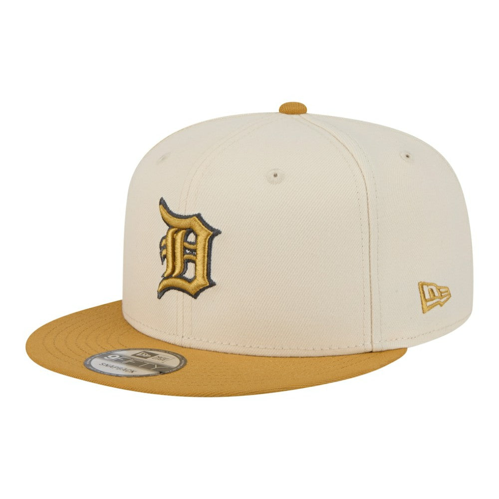 Detroit Tigers 2-Tone Color Pack 9FIFTY Snapback Hat - Light Beige/Khaki | New Era