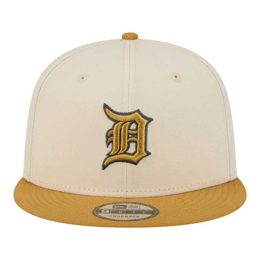 Detroit Tigers 2-Tone Color Pack 9FIFTY Snapback Hat - Light Beige/Khaki | New Era