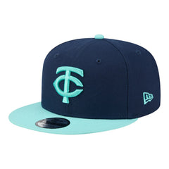 Minnesota Twins Two-Tone Color Pack 9FIFTY Snapback Hat - Navy/Turquoise | New Era