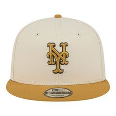 New York Mets Two-Tone Color Pack 9FIFTY Snapback Hat - Light Beige/Khaki | New Era