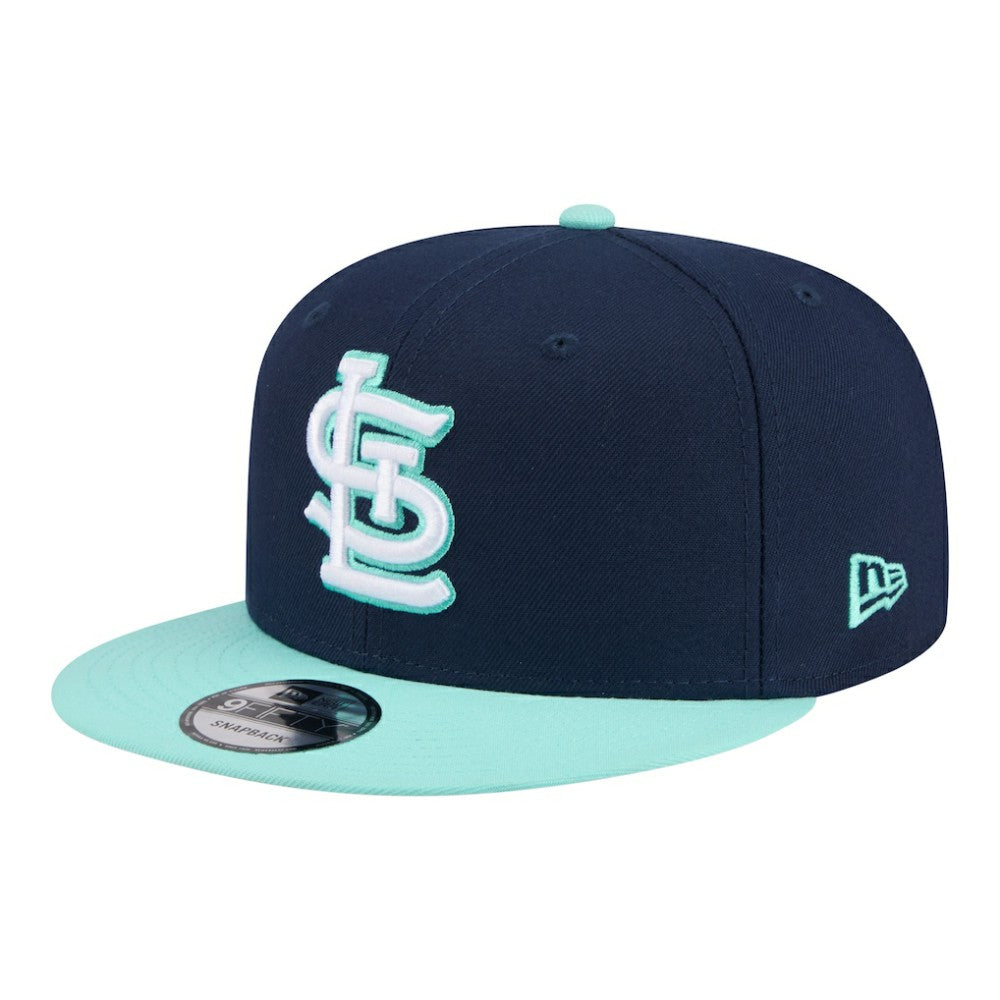 St. Louis Cardinals 2-Tone Color Pack 9FIFTY Snapback Hat - Navy/Turquoise | New Era