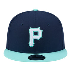 Pittsburgh Pirates Two-Tone Color Pack 9FIFTY Snapback Hat - Navy/Turquoise | New Era
