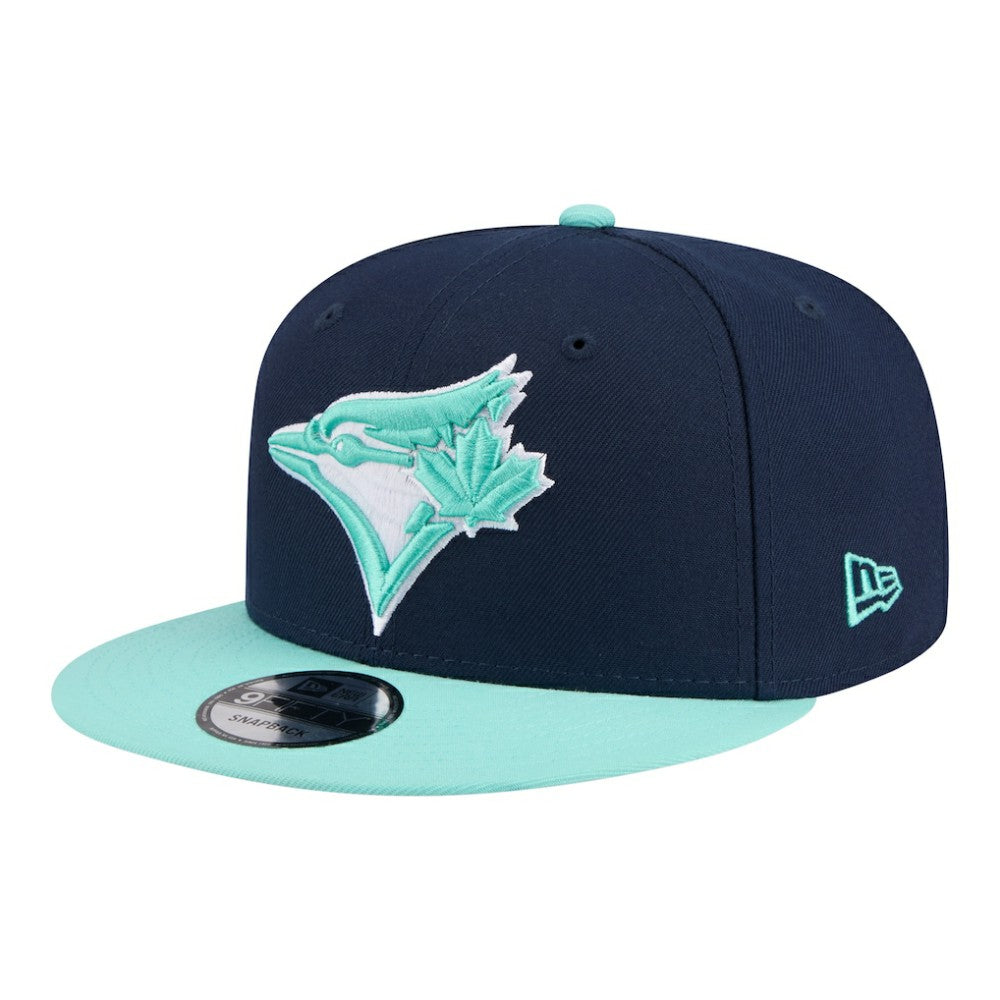 Toronto Blue Jays 2-Tone Color Pack 9FIFTY Snapback Hat - Navy/Turquoise | New Era