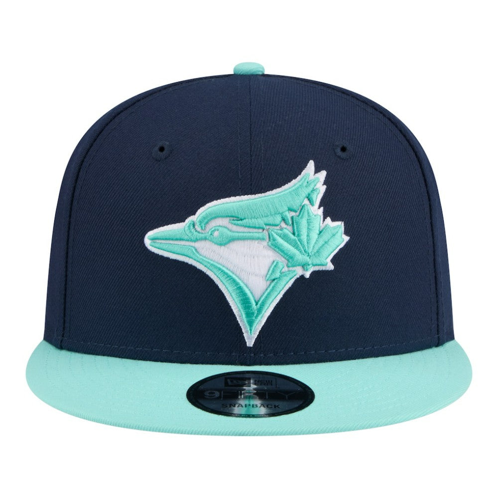 Toronto Blue Jays 2-Tone Color Pack 9FIFTY Snapback Hat - Navy/Turquoise | New Era