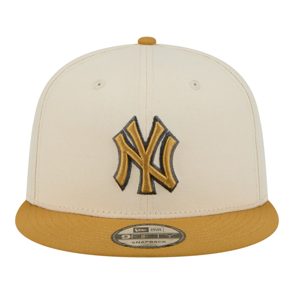 New York Yankees 2-Tone Color Pack 9FIFTY Snapback Hat - Light Beige/Khaki | New Era