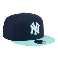 New York Yankees Two-Tone Color Pack 9FIFTY Snapback Hat - Navy/Turquoise | New Era