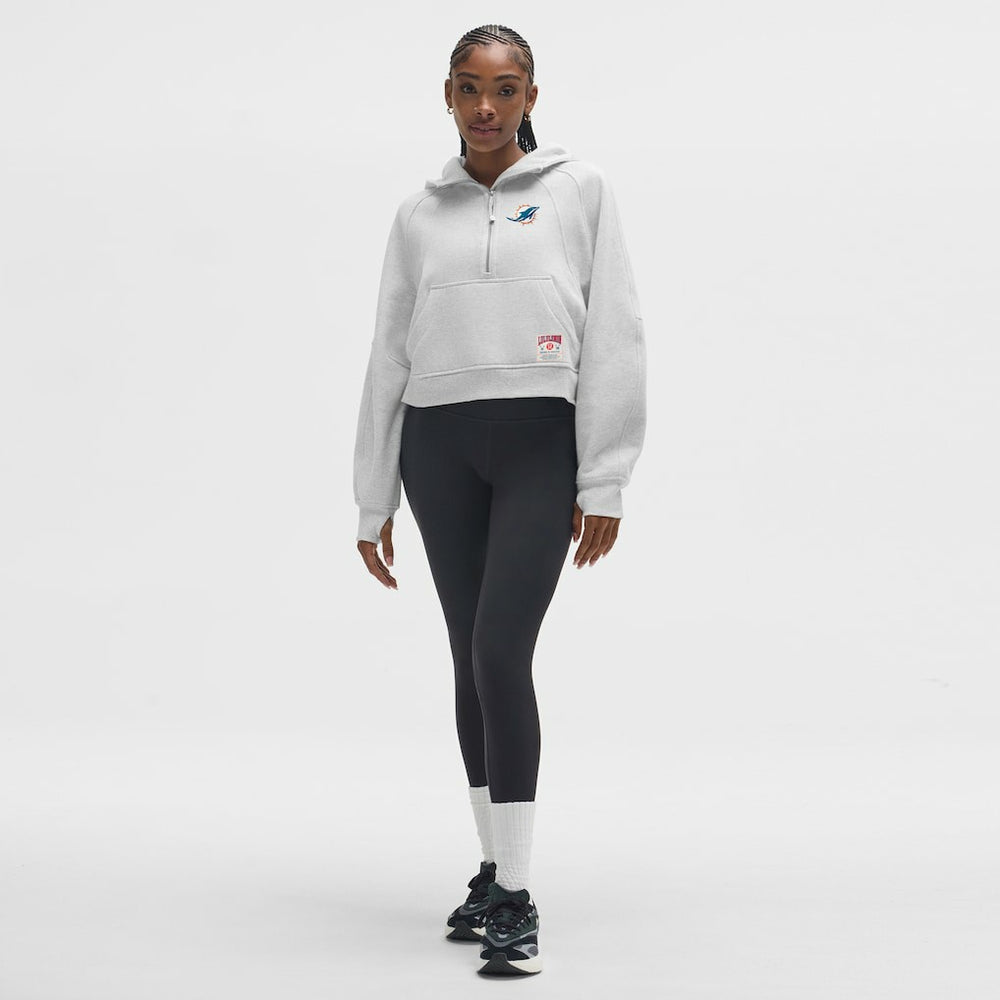 Miami Dolphins lululemon Women's Scuba Oversized Half-Zip Hoodie - Heathered Core Ultra Light Grey outlet