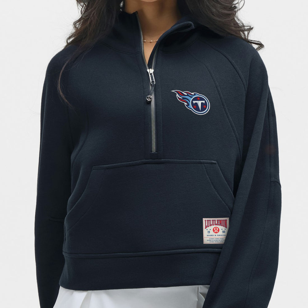 Tennessee Titans lululemon Women's Scuba Oversized Half-Zip Hoodie - True Navy cheap
