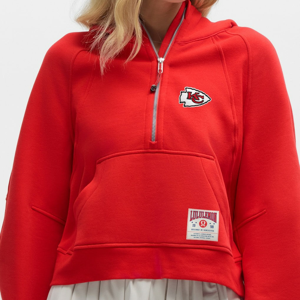 Kansas City Chiefs lululemon Women's Scuba Oversized Half-Zip Hoodie - True Red outlet