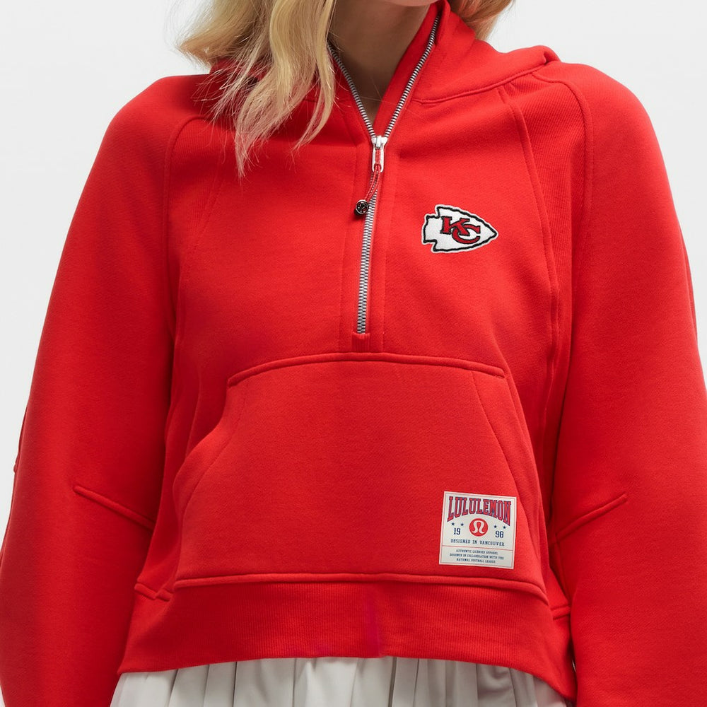 Kansas City Chiefs lululemon Women's Scuba Oversized Half-Zip Hoodie - True Red outlet