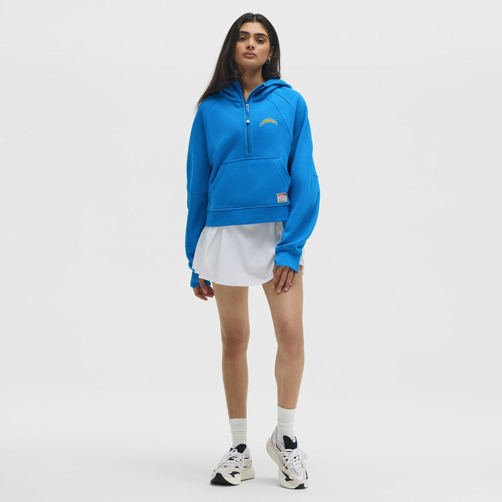 Los Angeles Chargers lululemon Women's Scuba Oversized Half-Zip Hoodie - Beaming Blue for sale