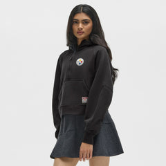 Pittsburgh Steelers lululemon Women's Scuba Oversized Half-Zip Hoodie - Black sale