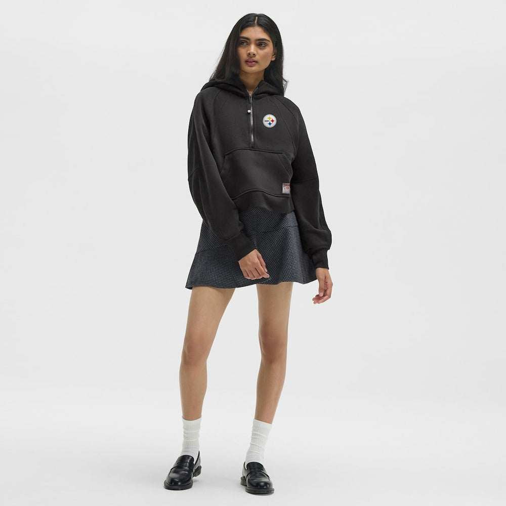 Pittsburgh Steelers lululemon Women's Scuba Oversized Half-Zip Hoodie - Black sale