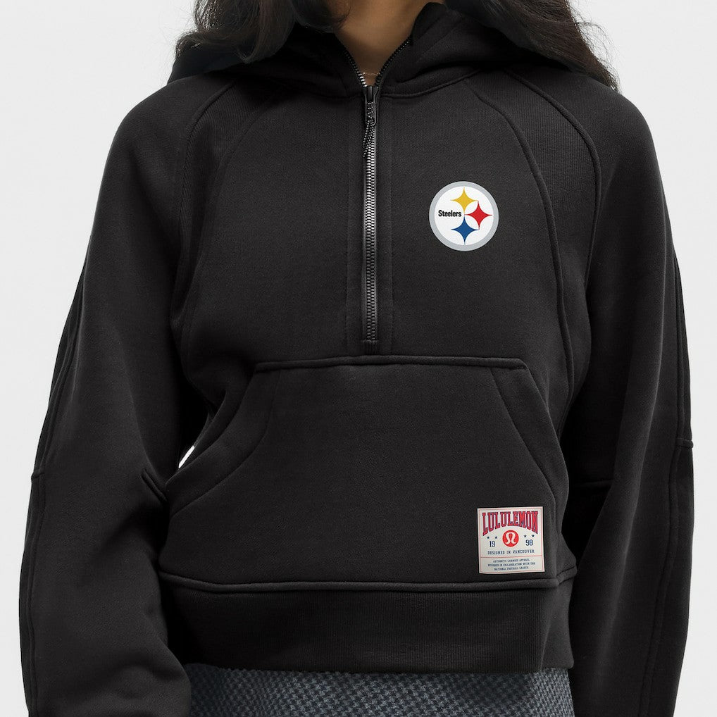 Pittsburgh Steelers lululemon Women's Scuba Oversized Half-Zip Hoodie - Black sale