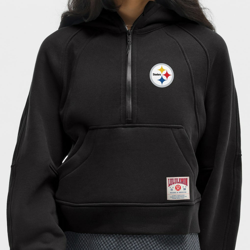 Pittsburgh Steelers lululemon Women's Scuba Oversized Half-Zip Hoodie - Black sale