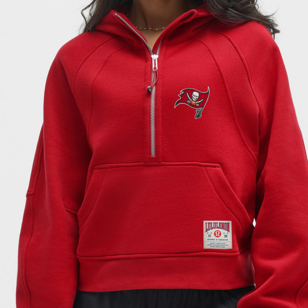 Tampa Bay Buccaneers lululemon Women's Scuba Oversized Half-Zip Hoodie - College Crimson discount