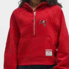 Tampa Bay Buccaneers lululemon Women's Scuba Oversized Half-Zip Hoodie - College Crimson discount