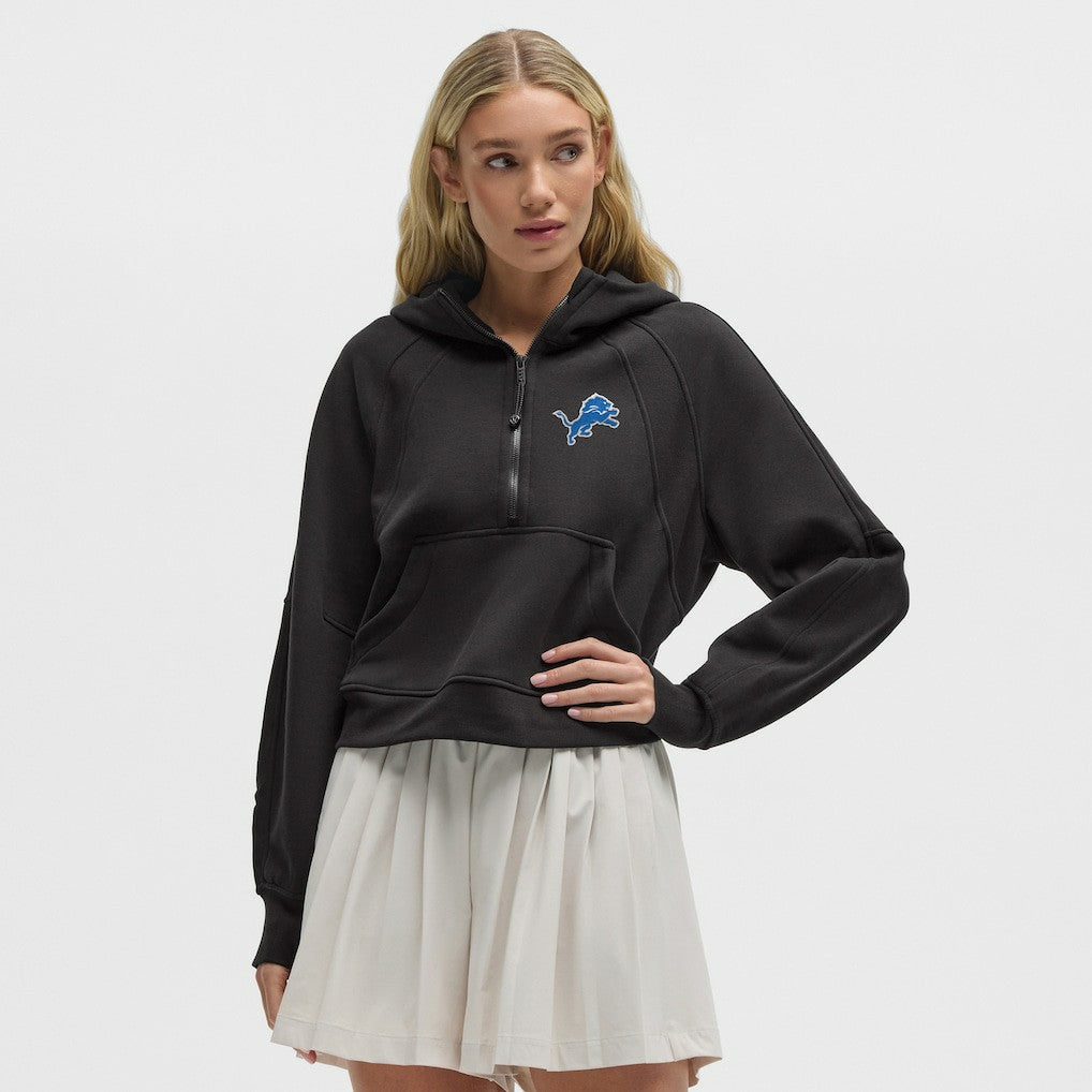 Detroit Lions lululemon Women's Scuba Oversized Half-Zip Hoodie - Black discount