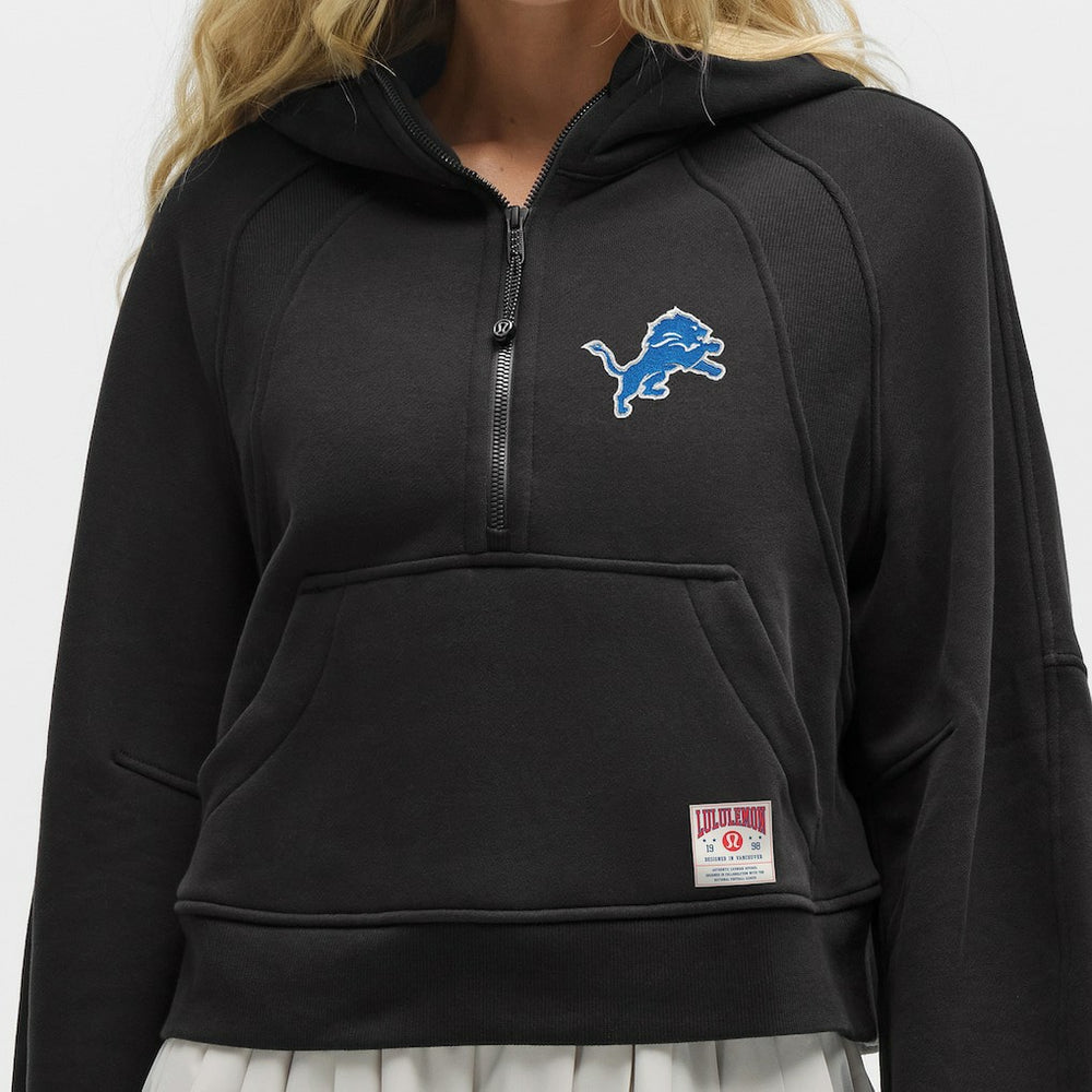 Detroit Lions lululemon Women's Scuba Oversized Half-Zip Hoodie - Black discount