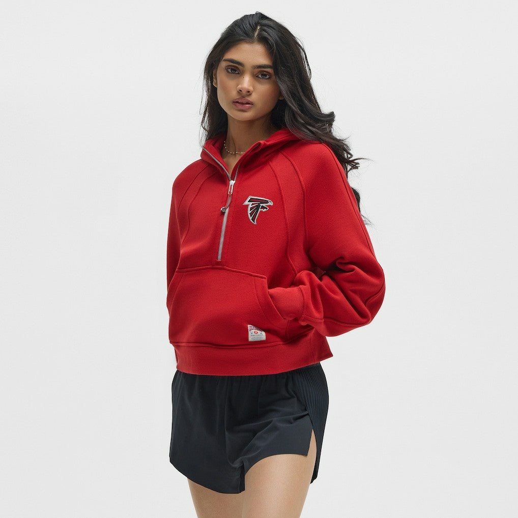 Atlanta Falcons lululemon Women's Scuba Oversized Half-Zip Hoodie - College Crimson discount