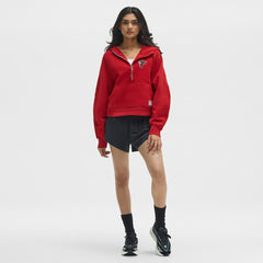 Atlanta Falcons lululemon Women's Scuba Oversized Half-Zip Hoodie - College Crimson discount