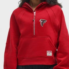 Atlanta Falcons lululemon Women's Scuba Oversized Half-Zip Hoodie - College Crimson discount