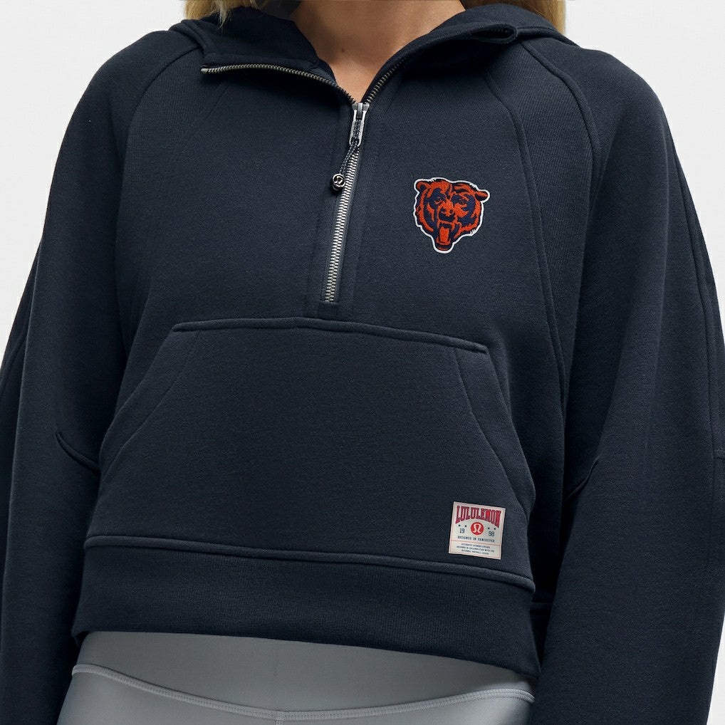 Chicago Bears lululemon Women's Scuba Oversized Half-Zip Hoodie - True Navy online