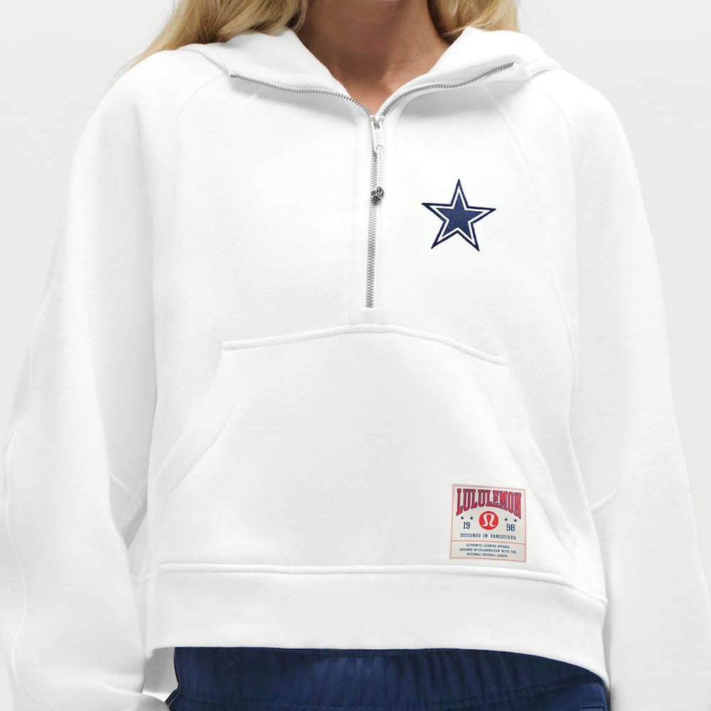 Dallas Cowboys lululemon Women's Scuba Oversized Half-Zip Hoodie - White outlet