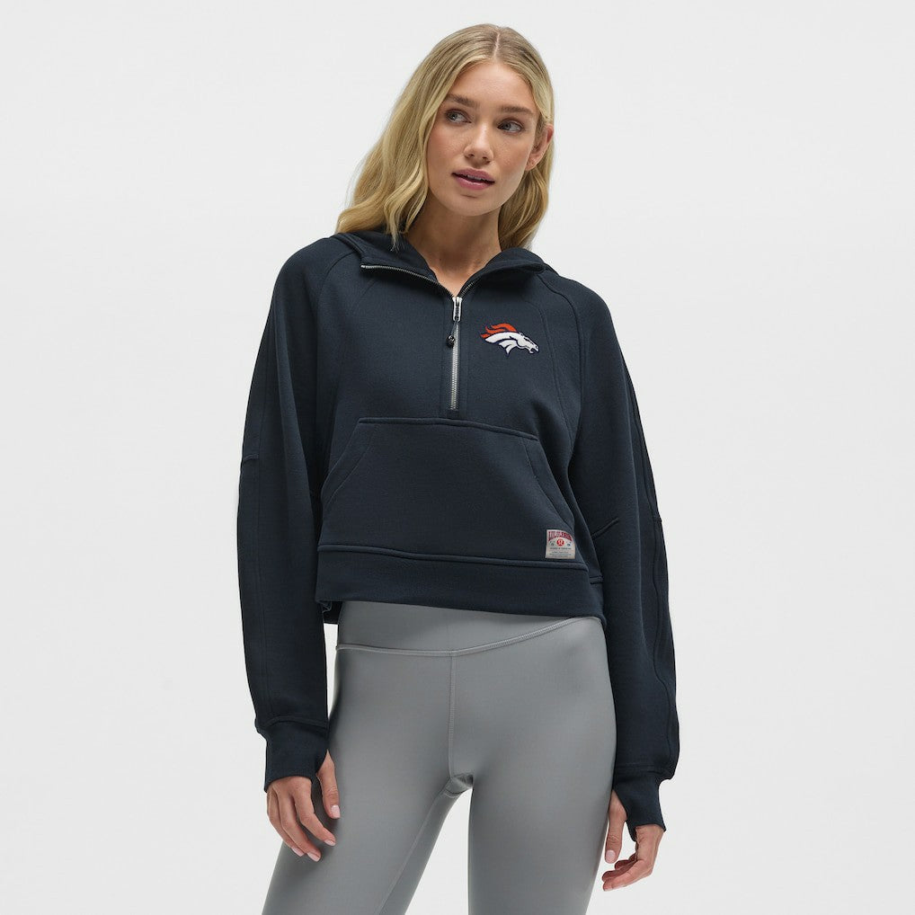 Denver Broncos lululemon Women's Scuba Oversized Half-Zip Hoodie - True Navy outlet