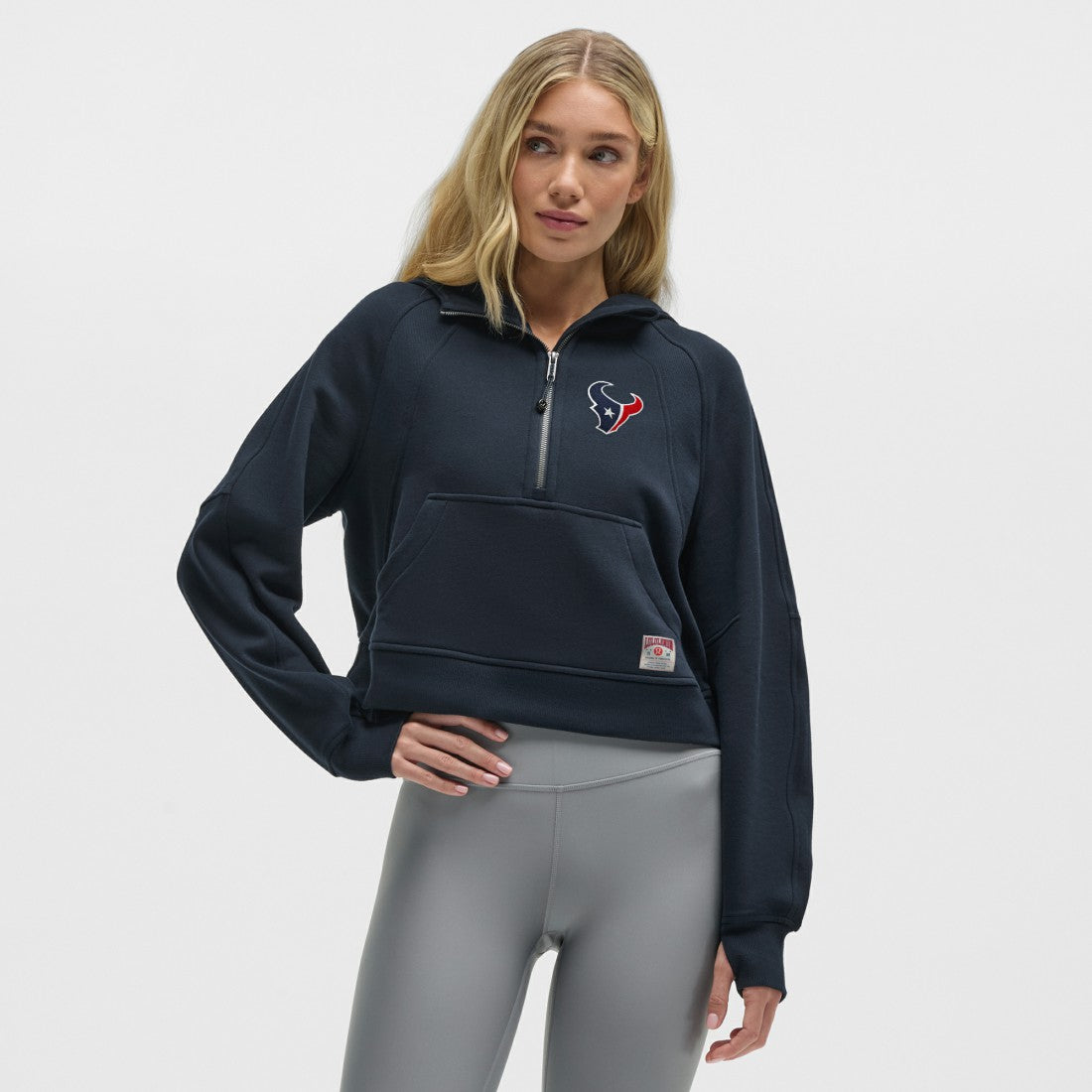 Houston Texans lululemon Women's Scuba Oversized Half-Zip Hoodie - True Navy outlet