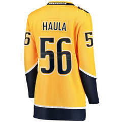 Erik Haula Nashville Predators Fanatics Women's Home Breakaway Player Jersey Gold
