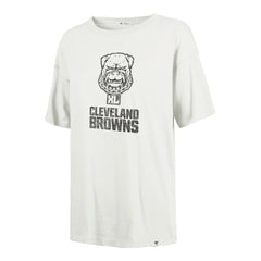 Cleveland Browns '47 Women's Dawg Pound XL Premier Sadie Oversized T-Shirt - Cream online