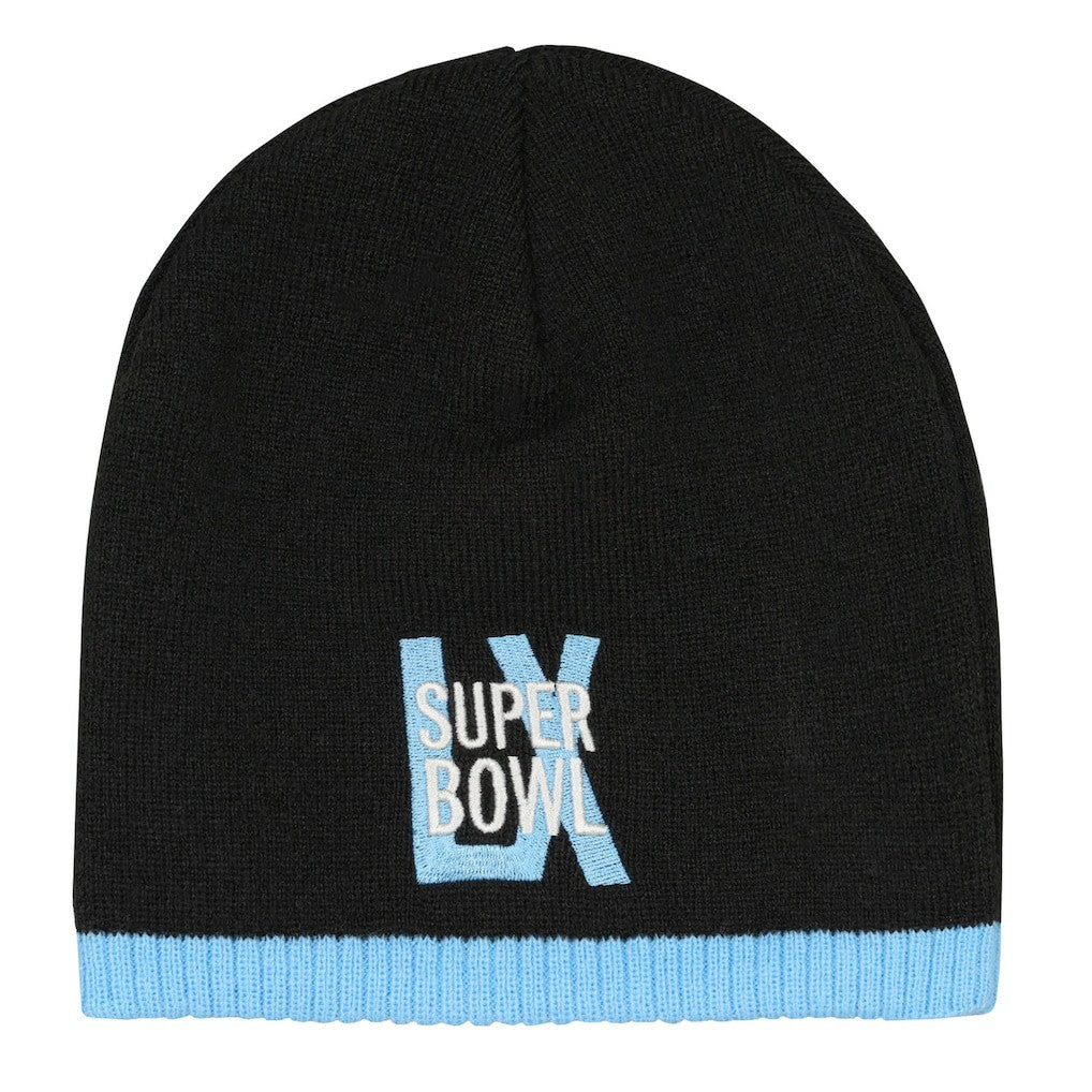 Super Bowl LX Outerstuff Youth Uncuffed Knit Hat - Black cheap
