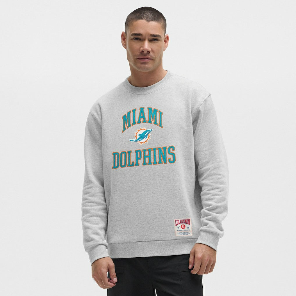 Miami Dolphins lululemon Steady State Sweatshirt - Heathered Silver Drop for sale
