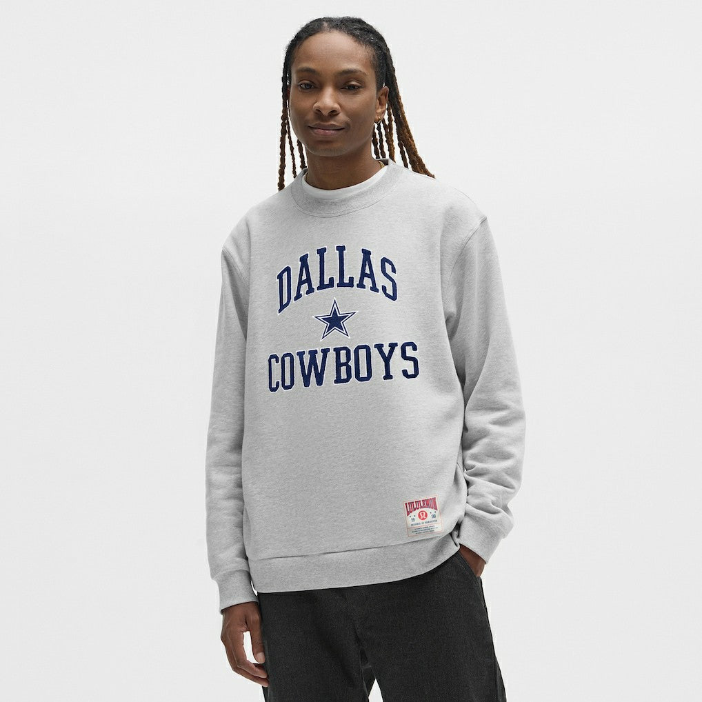Dallas Cowboys lululemon Steady State Sweatshirt - Heathered Silver Drop cheap