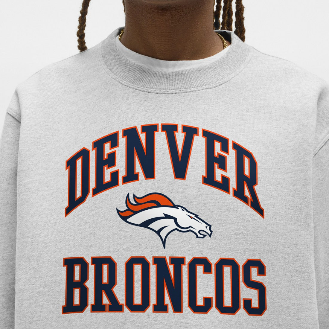 Denver Broncos lululemon Steady State Sweatshirt - Heathered Silver Drop discount