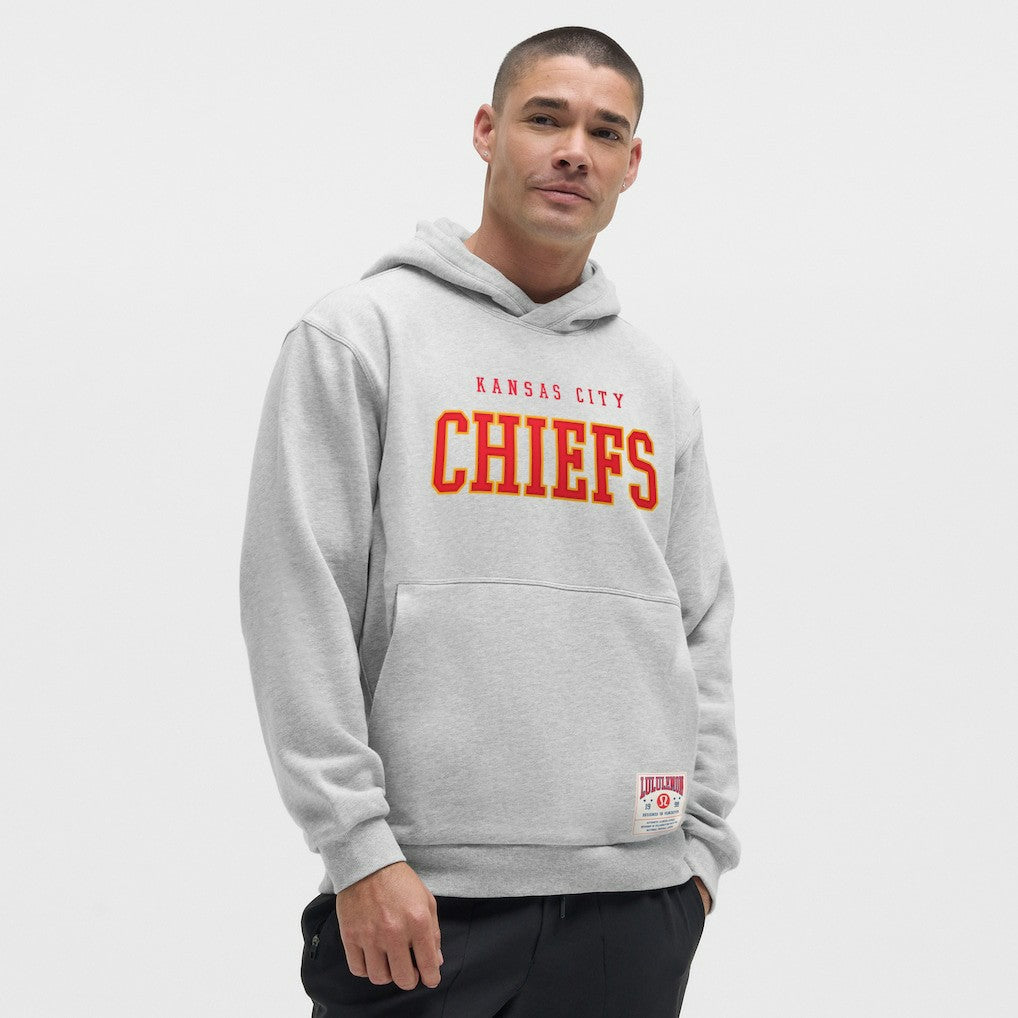 Kansas City Chiefs lululemon Steady State Pullover Hoodie - Heathered Silver Drop sale