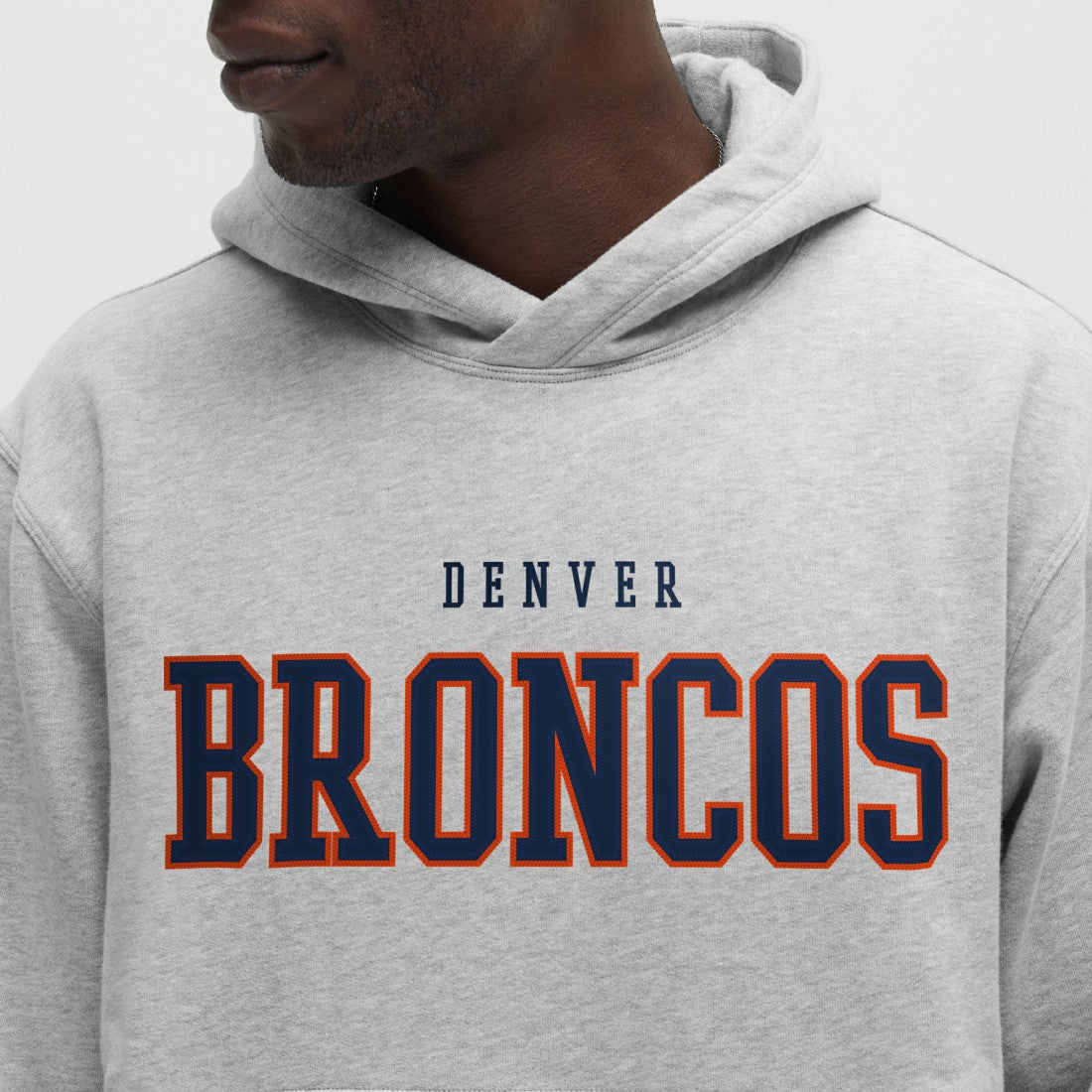 Denver Broncos lululemon Steady State Pullover Hoodie - Heathered Silver Drop for sale