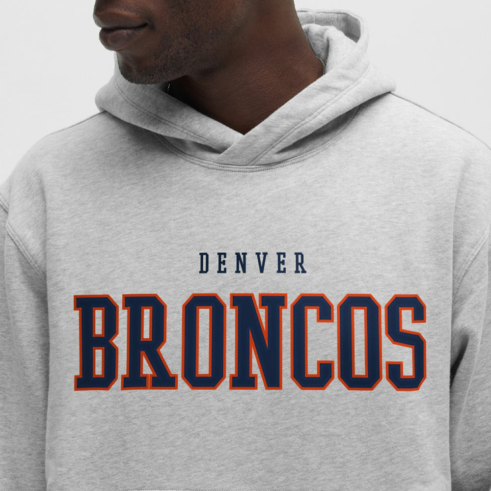 Denver Broncos lululemon Steady State Pullover Hoodie - Heathered Silver Drop for sale