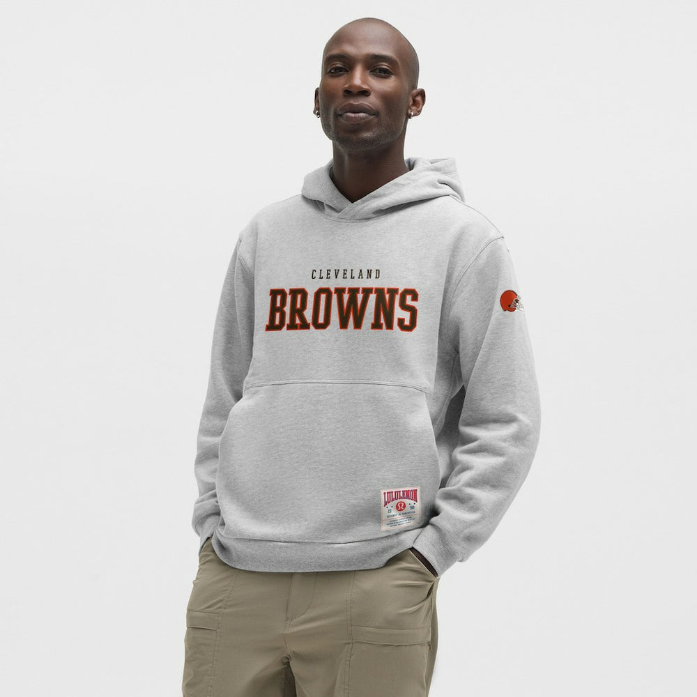 Cleveland Browns lululemon Steady State Pullover Hoodie - Heathered Silver Drop cheap