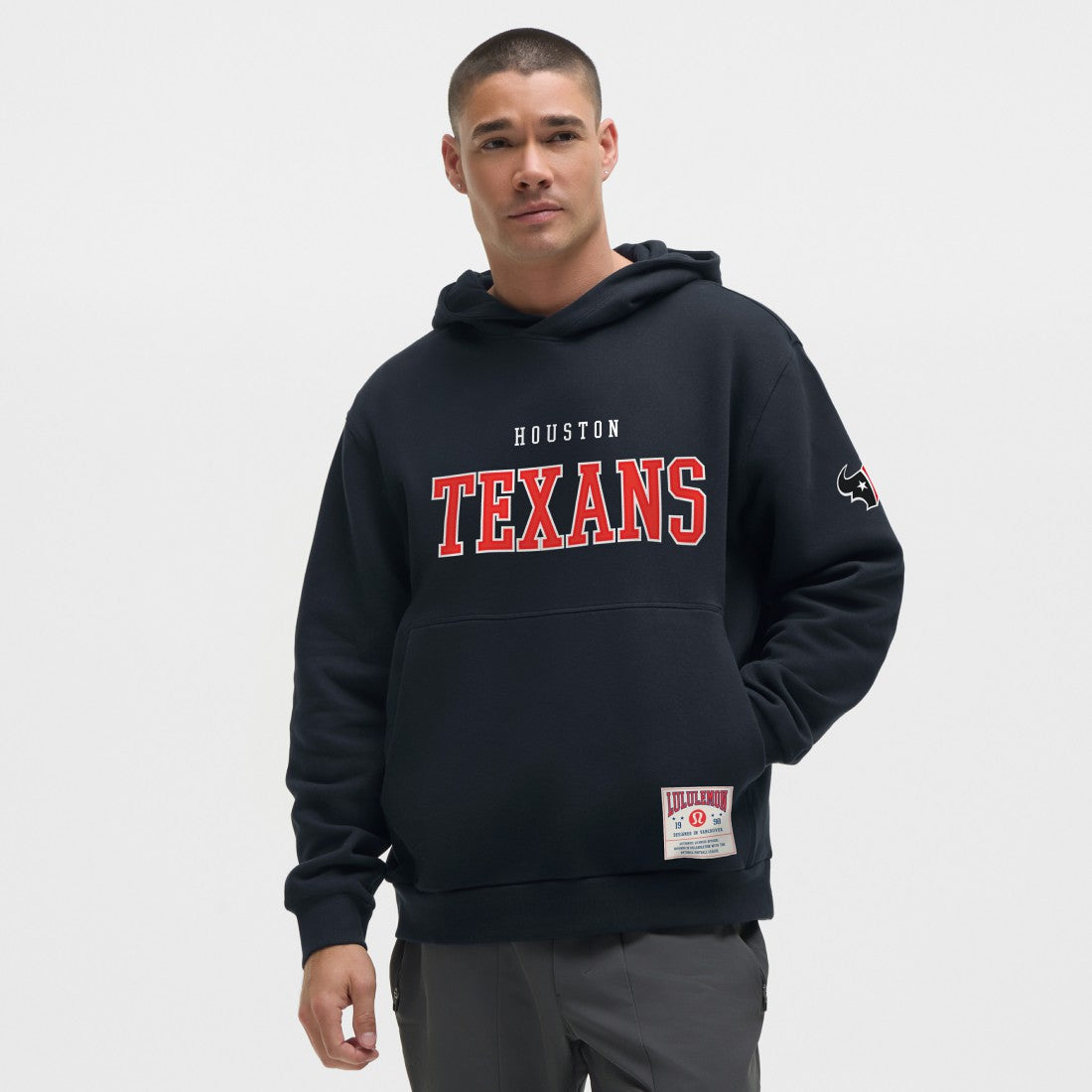Houston Texans lululemon Steady State Pullover Hoodie - True Navy discount