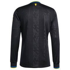 Manchester United 2025/26 Third Replica Long Sleeve Jersey - Black | Adidas for sale