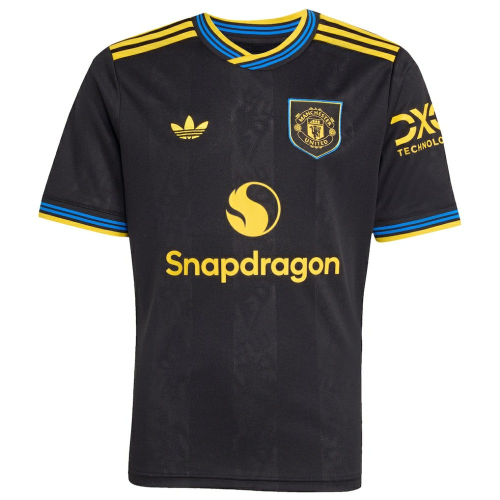 Manchester United Youth 2025/26 Third Replica Jersey - Black | Adidas on sale