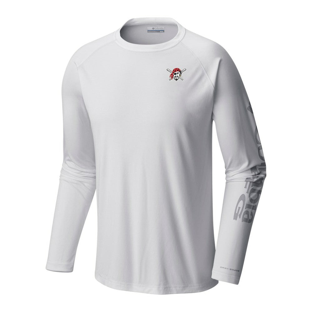 Pittsburgh Pirates Terminal Tackle Long Sleeve Shirt - White | Columbia