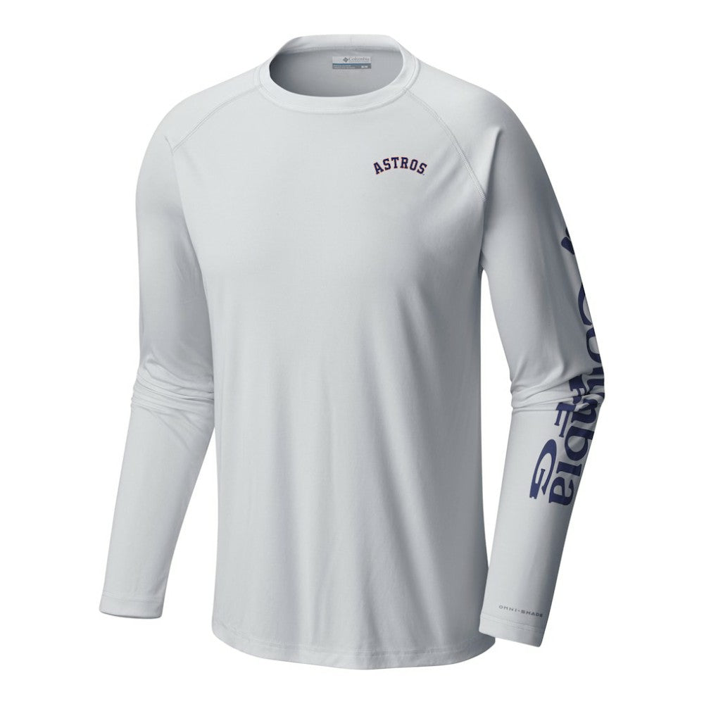 Houston Astros Terminal Tackle Long Sleeve Shirt - White | Columbia